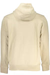 Tommy Hilfiger Beige Brushed Hooded Sweatshirt with Embroidery