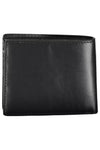 Tommy Hilfiger Sleek Black Leather Wallet with Contrast Accents