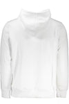 Calvin Klein Elegant Embroidered White Hoodie with Logo