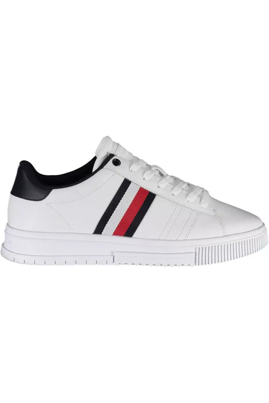 Tommy Hilfiger White Leather Mens Sneaker