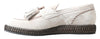 Dolce & Gabbana Elegant Ivory Leather Espadrilles