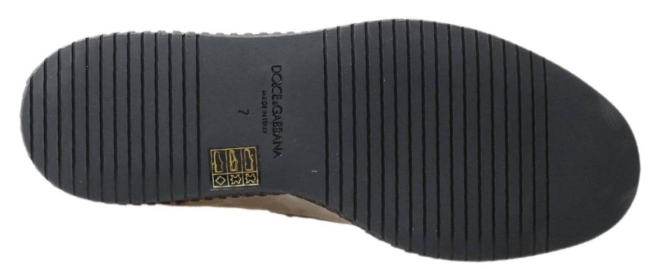 Dolce & Gabbana Elegant Ivory Leather Espadrilles - ACCEXO