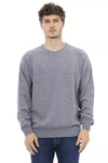 Alpha Studio Light Blue Cashmere Men Sweater