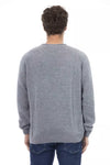 Alpha Studio Light Blue Cashmere Men Sweater