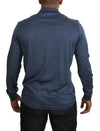 Dolce & Gabbana Elegant Silk Blue Pullover Sweater