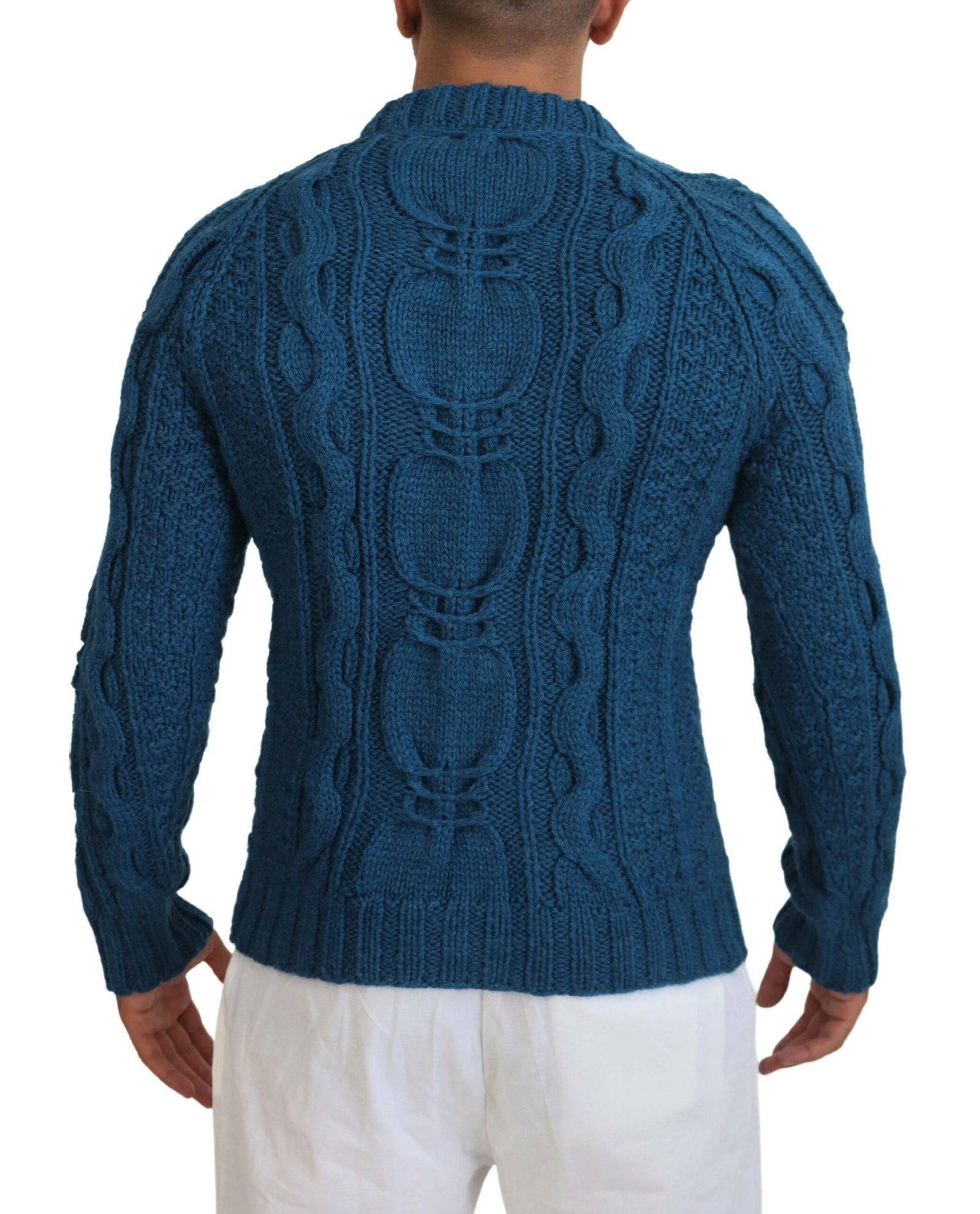Dolce & Gabbana Elegant Blue Crewneck Sweater - ACCEXO