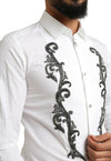 Dolce & Gabbana Italian Designer Slim Fit Tuxedo Shirt