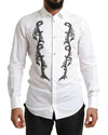 Dolce & Gabbana Italian Designer Slim Fit Tuxedo Shirt