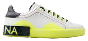 Dolce & Gabbana Sleek Portofino Low Top Leather Sneakers - ACCEXO