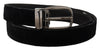 Dolce & Gabbana Elegant Black Velvet Designer Belt