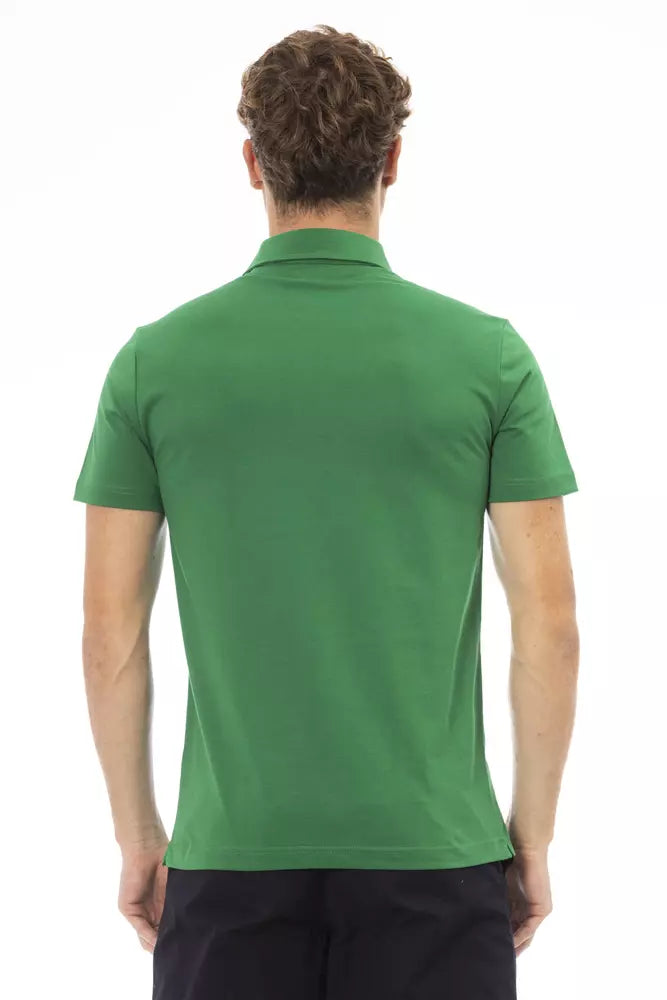 Baldinini Trend Green Cotton Men Polo Shirt - ACCEXO