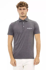 Baldinini Trend Gray Cotton Men Polo Shirt - ACCEXO