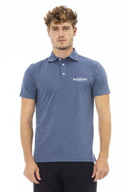 Baldinini Trend Blue Cotton Men Polo Shirt - ACCEXO