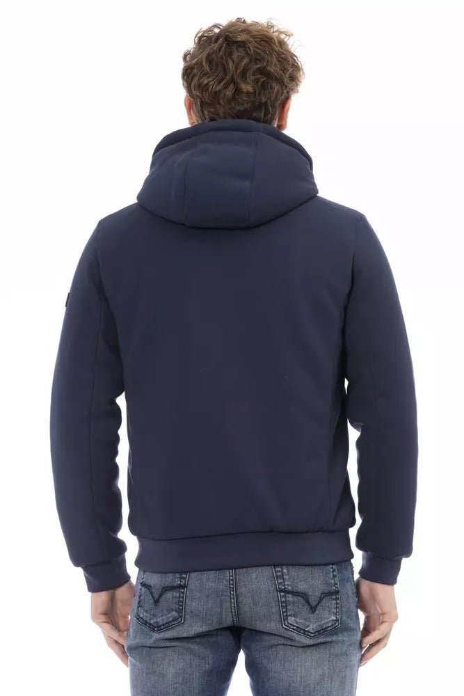 Baldinini Trend Blue Polyester Men Jacket - ACCEXO