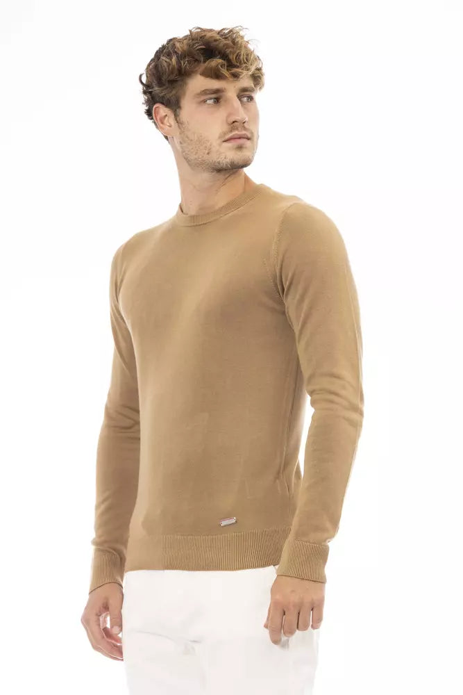 Baldinini Trend Beige Modal Men Sweater - ACCEXO