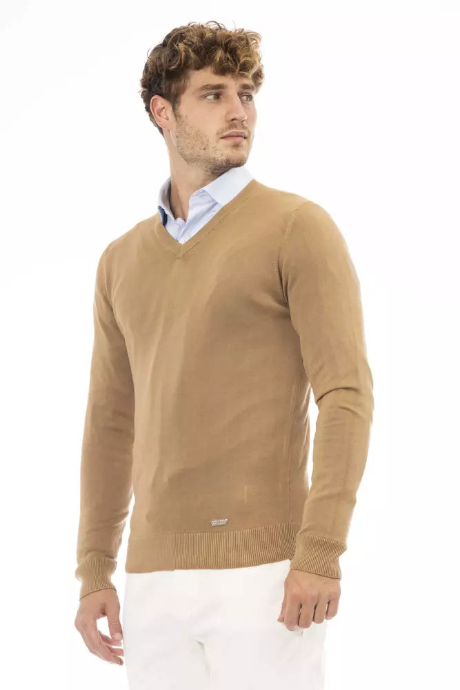 Baldinini Trend Beige Cashmere Men Sweater - ACCEXO