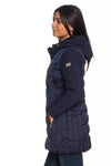 Yes Zee Chic Blue Technical Fabric Jacket with Hood