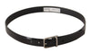 Dolce & Gabbana Elegant Black Leather Belt with Metal Buckle