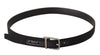 Dolce & Gabbana Elegant Black Leather Belt with Metal Buckle