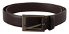 Dolce & Gabbana Elegant Dark Brown Leather Belt