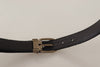 Dolce & Gabbana Elegant Black Leather Designer Belt