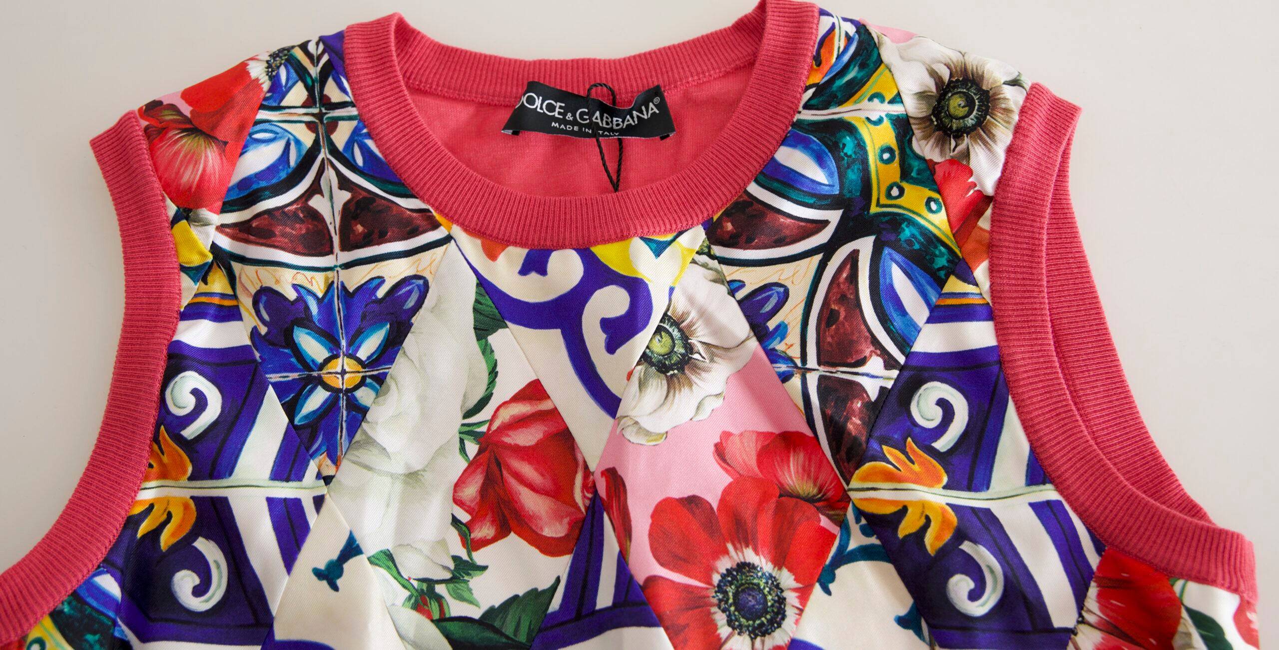 Dolce & Gabbana Elegant Cashmere-Silk Blend Crew Neck Top - ACCEXO