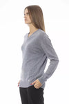 Baldinini Trend Gray Wool Women Sweater