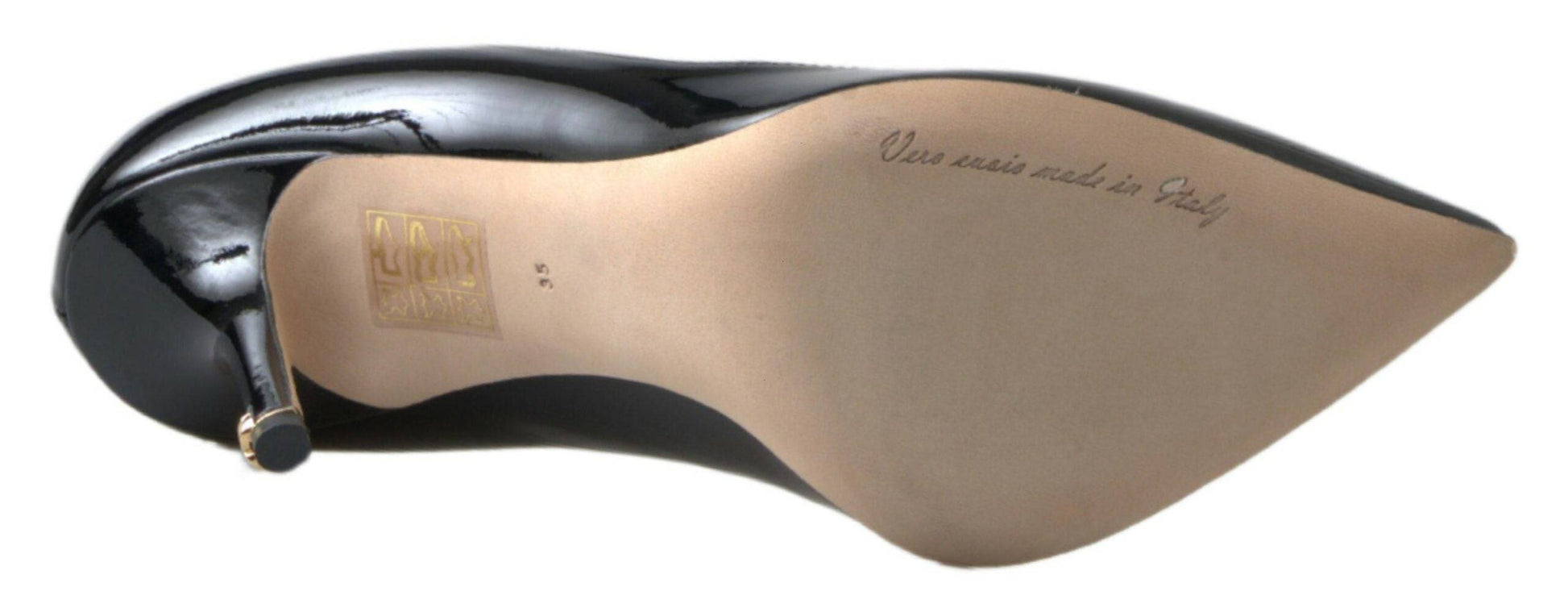 Dolce & Gabbana Elegant Patent Leather Heels Pumps - ACCEXO