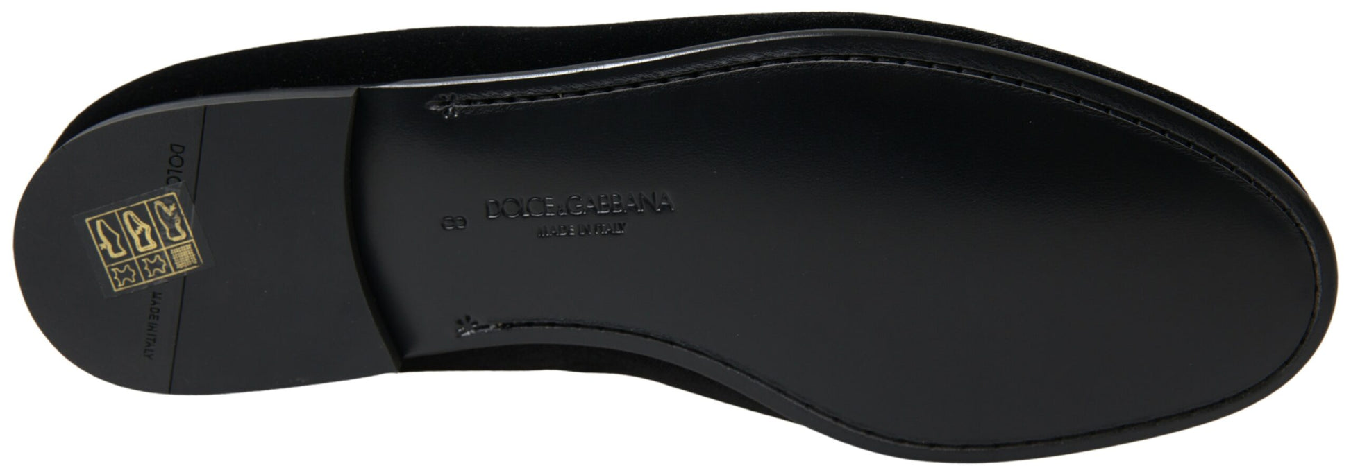 Dolce & Gabbana Elegant Velvet Black Loafers for Men - ACCEXO