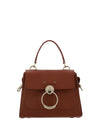 Chloé Elegant Sepia Brown Calfskin Shoulder Handbag