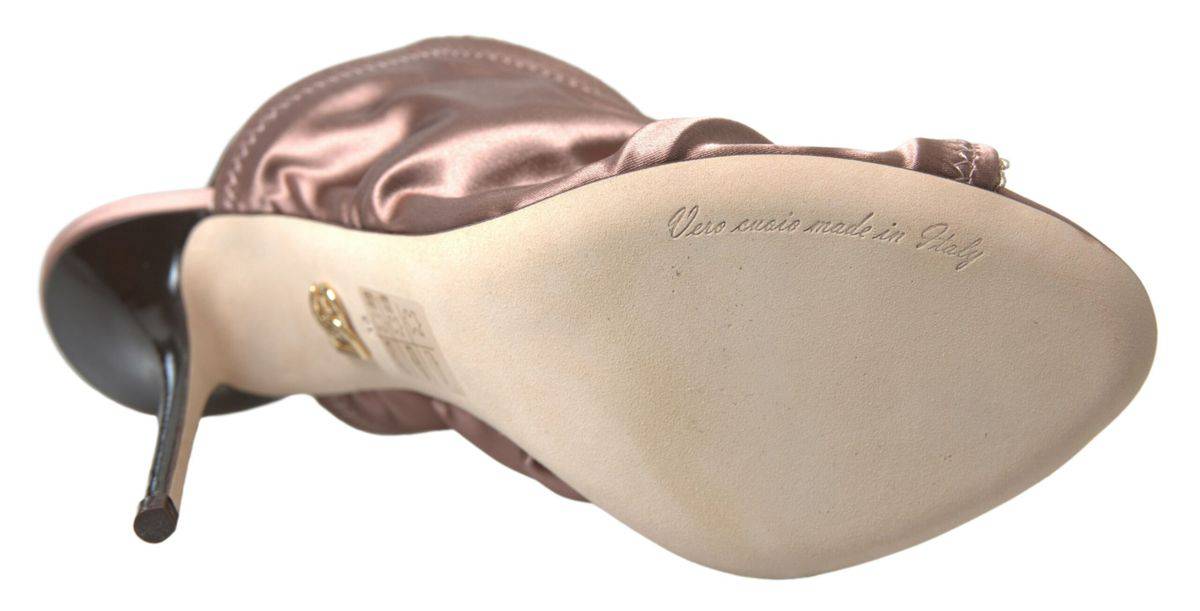 Dolce & Gabbana Elegant Slingback Stiletto Heels in Light Brown - ACCEXO