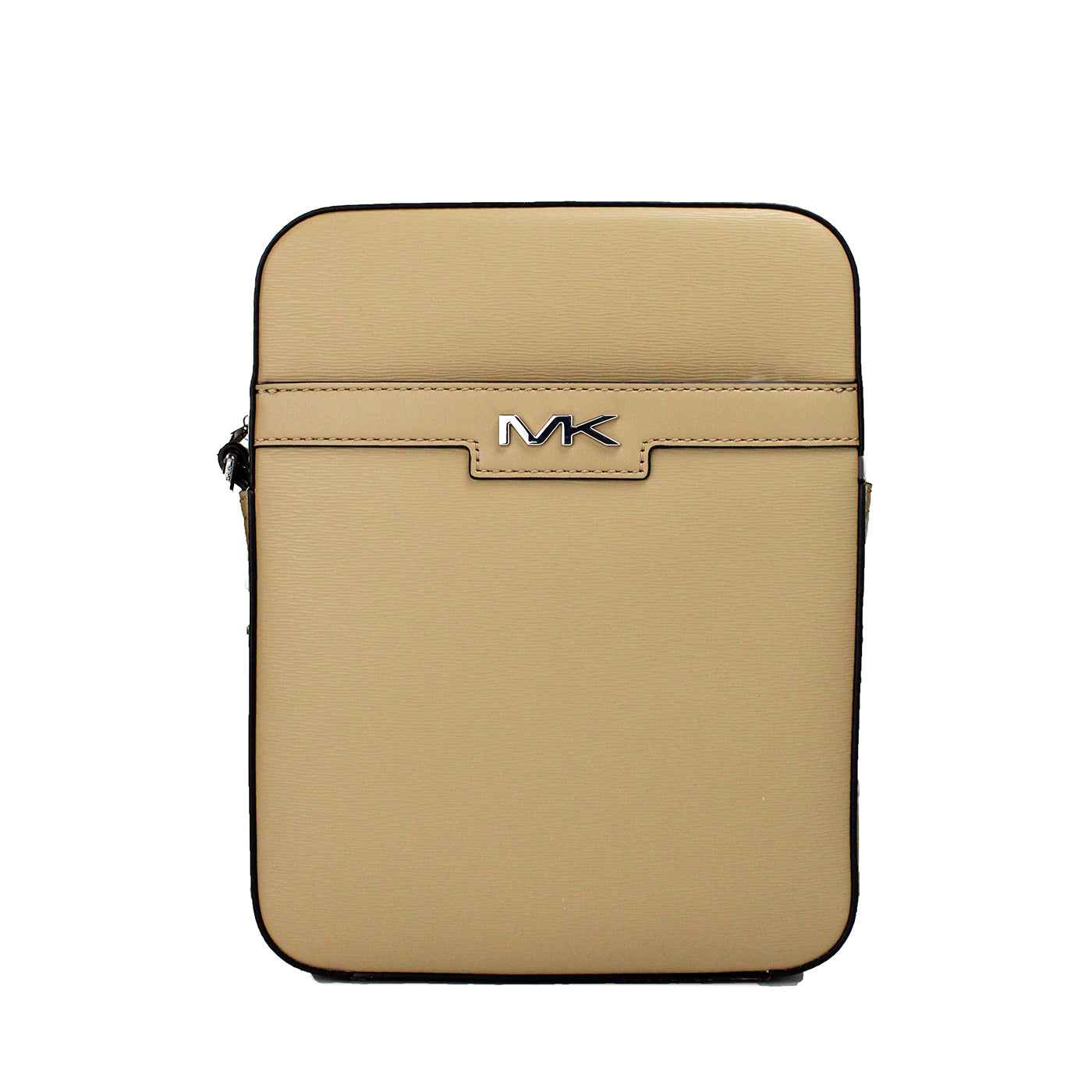 Michael Kors Cooper Medium Camel Crossgrain Leather Flight Crossbody Bag - ACCEXO