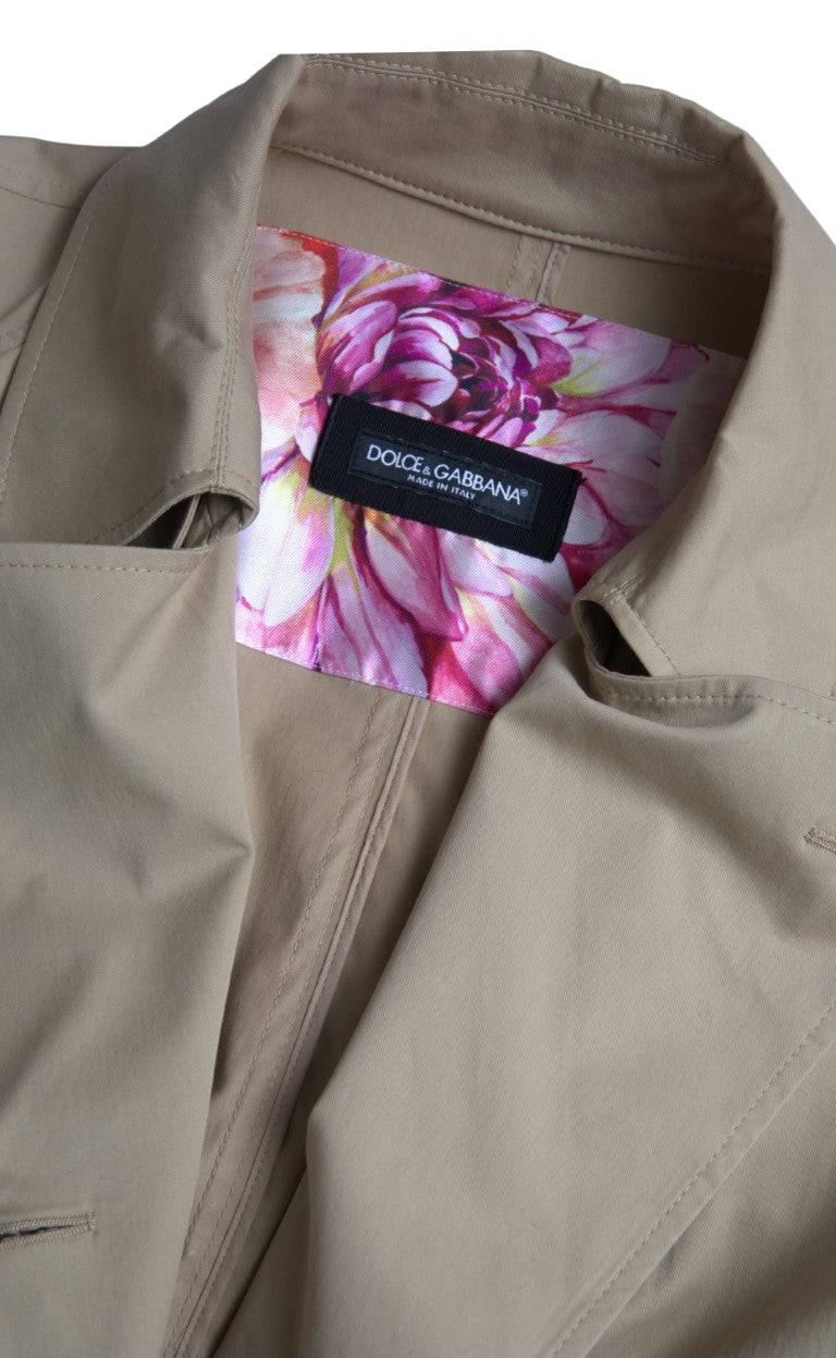 Dolce & Gabbana Elegant Double Breasted Trench Coat - ACCEXO