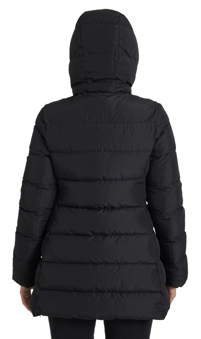 Dolce & Gabbana Elegant Full Zip Black Hooded Jacket - ACCEXO