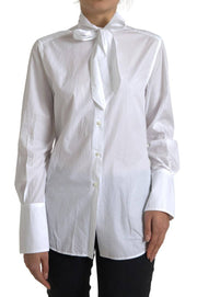 Dolce & Gabbana Elegant White Cotton Long Sleeve Shirt - ACCEXO