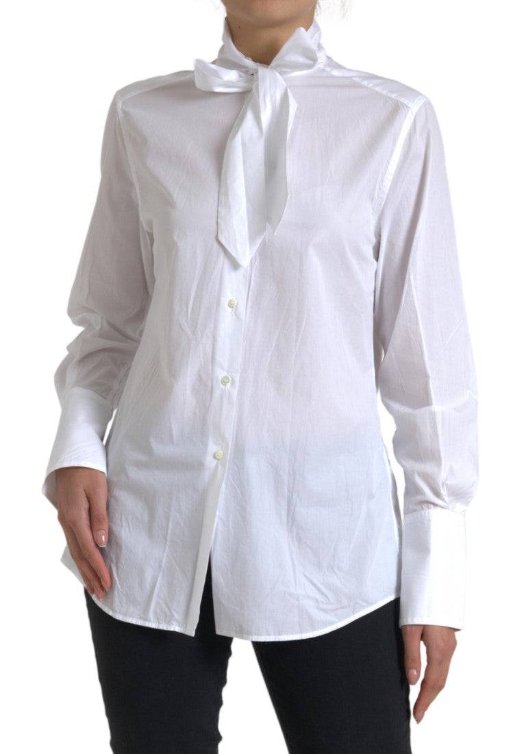 Dolce & Gabbana Elegant White Cotton Long Sleeve Shirt - ACCEXO