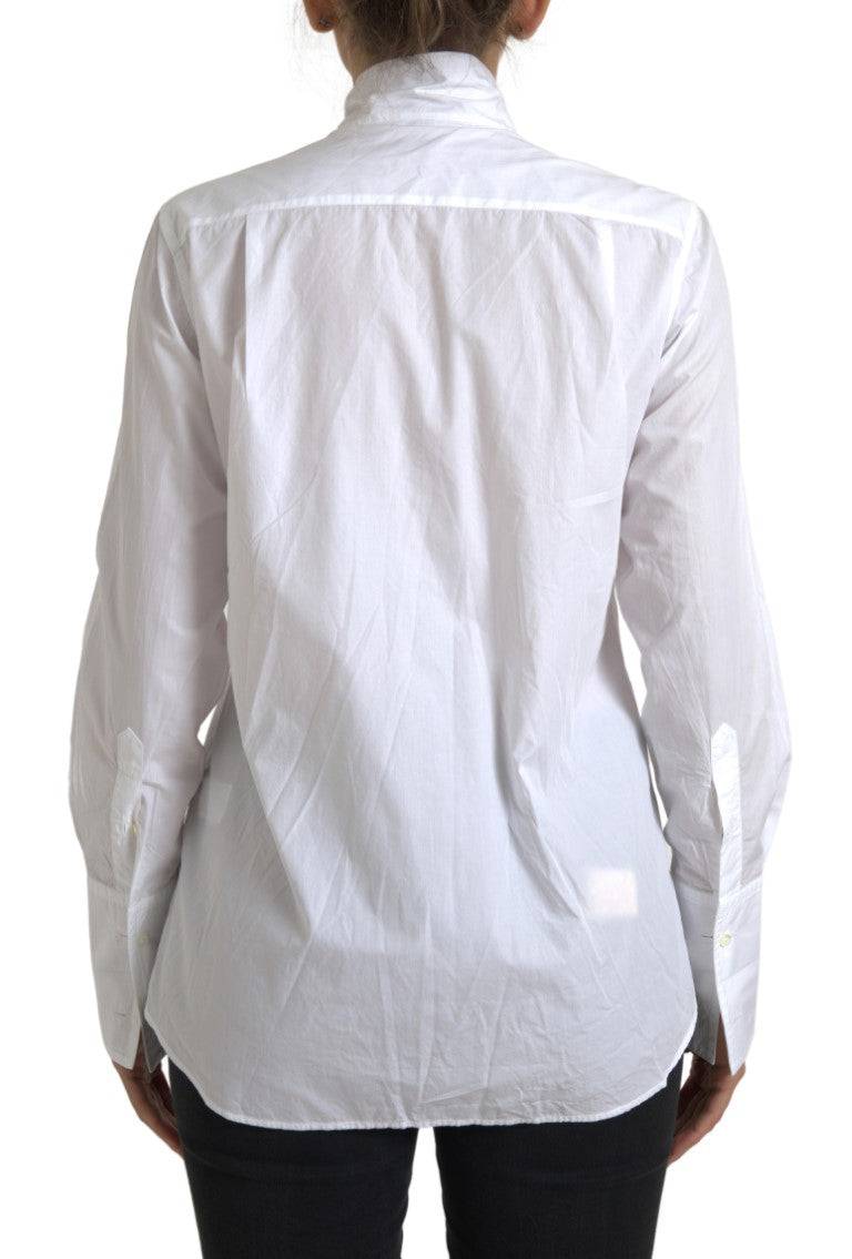 Dolce & Gabbana Elegant White Cotton Long Sleeve Shirt - ACCEXO