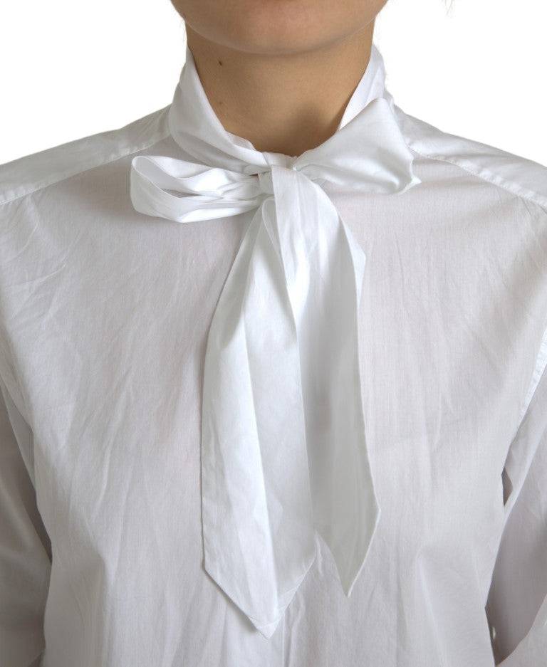 Dolce & Gabbana Elegant White Cotton Long Sleeve Shirt - ACCEXO