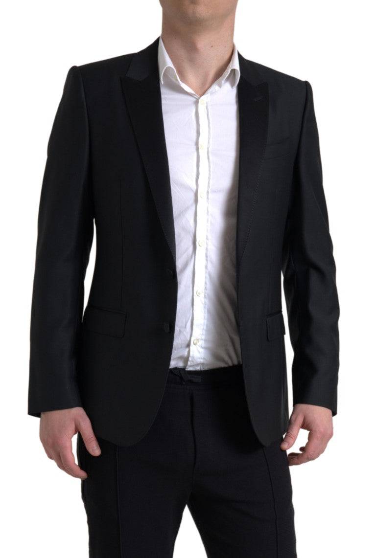 Dolce & Gabbana Exquisite Slim Fit Wool-Blend Blazer - ACCEXO