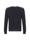 Fendi Chic Grey Wool Iconic Logo Sweater