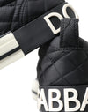 Dolce & Gabbana Elegant Quilted Black Canvas Sneakers