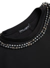 Dolce & Gabbana Embellished Neckline Casual T-Shirt