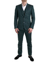 Dolce & Gabbana Emerald Elegance Slim Fit 3-Piece Suit