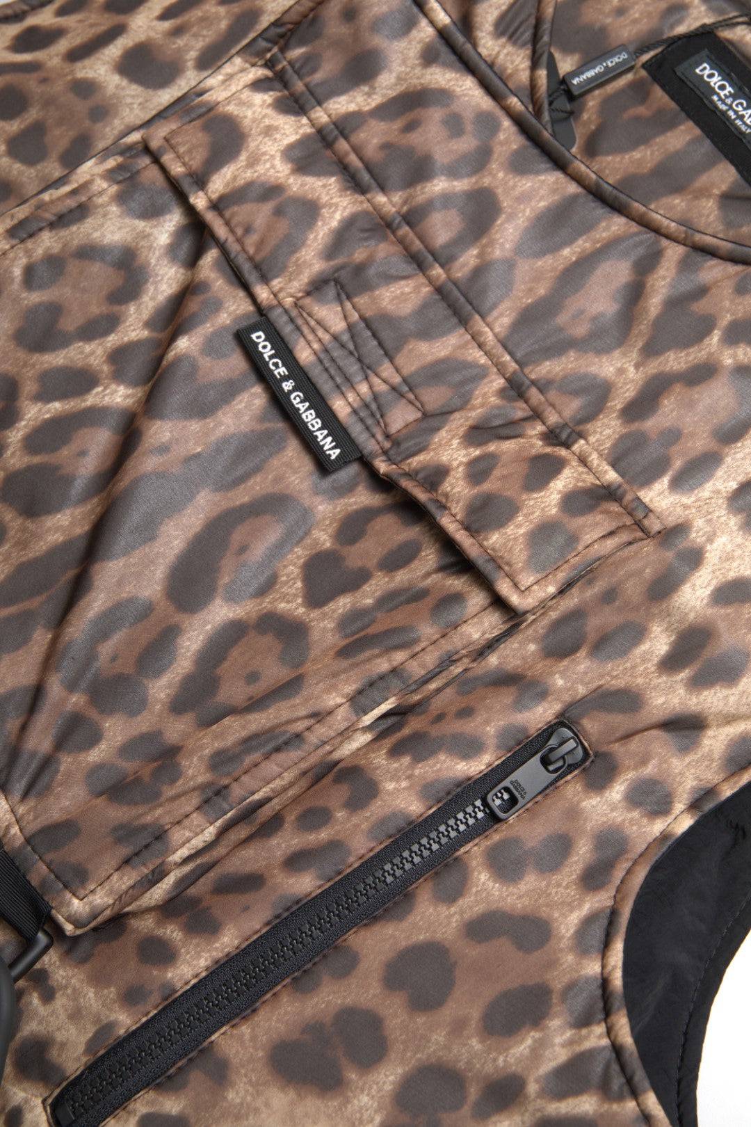 Dolce & Gabbana Silk Leopard Vest Exclusive Sportswear - ACCEXO