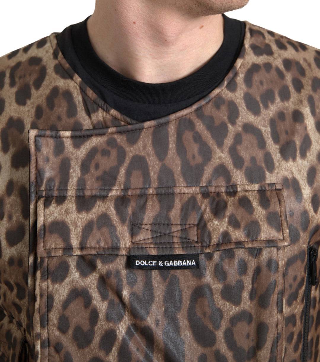 Dolce & Gabbana Silk Leopard Vest Exclusive Sportswear - ACCEXO