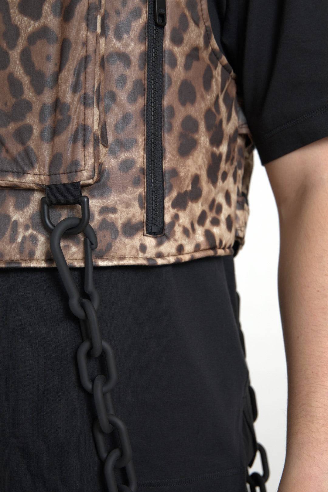 Dolce & Gabbana Silk Leopard Vest Exclusive Sportswear - ACCEXO