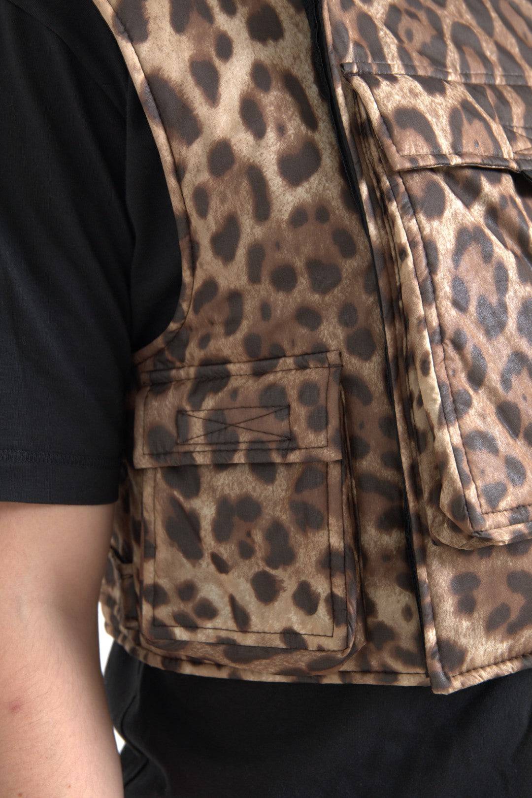 Dolce & Gabbana Silk Leopard Vest Exclusive Sportswear - ACCEXO