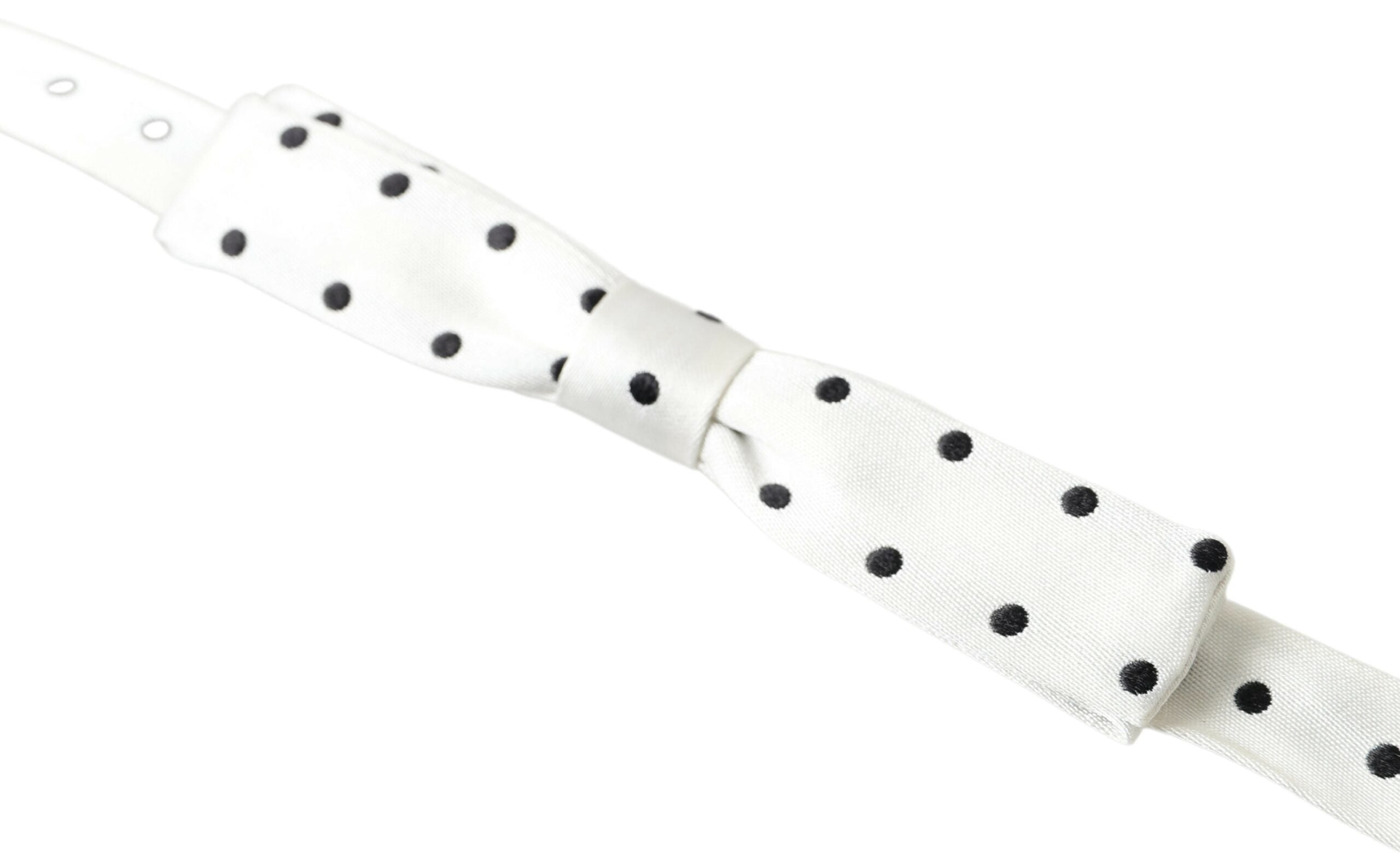 Dolce & Gabbana Stylish Polka Dot Silk Bow Tie - ACCEXO