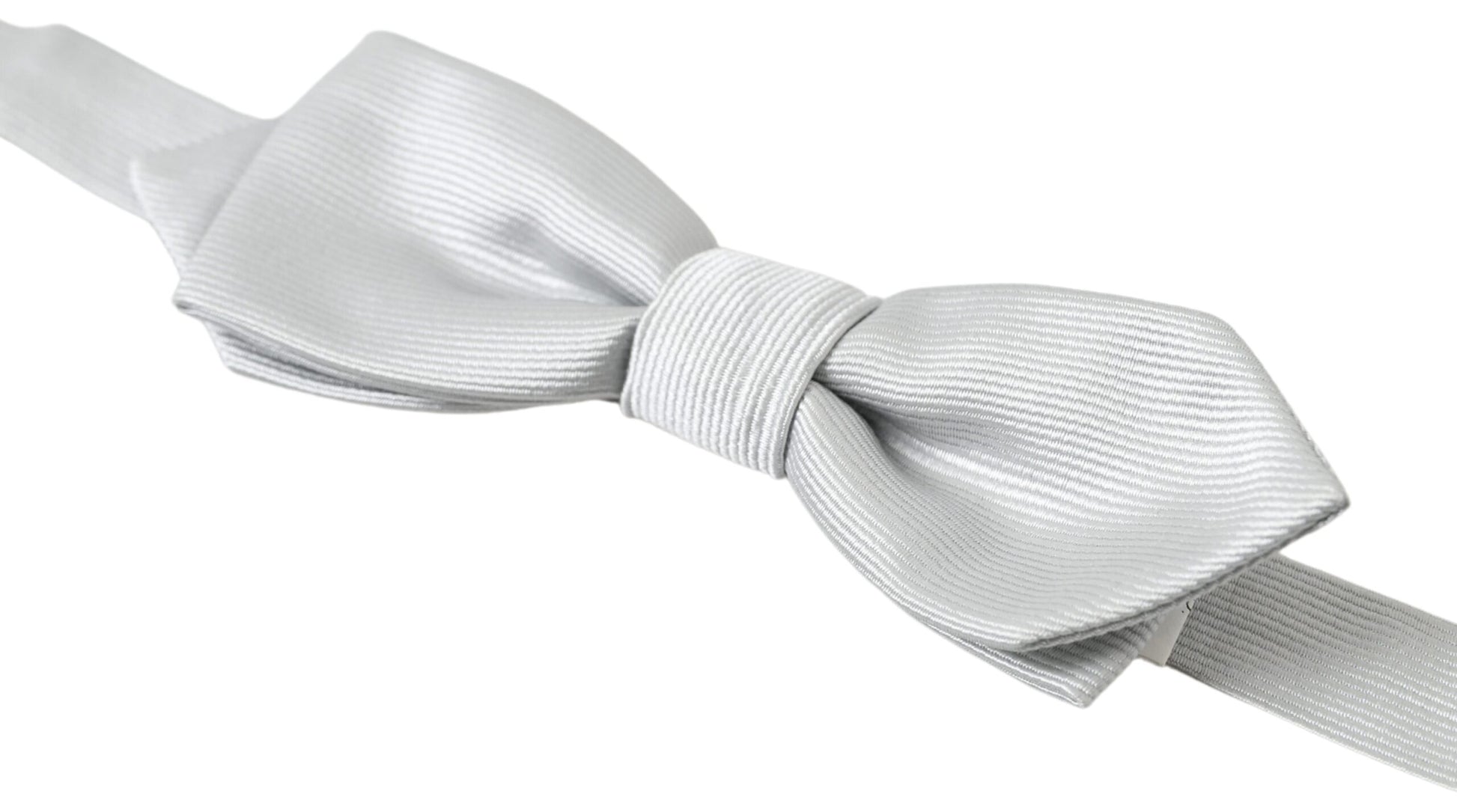 Dolce & Gabbana Elegant Silk Bow Tie in Grey - ACCEXO