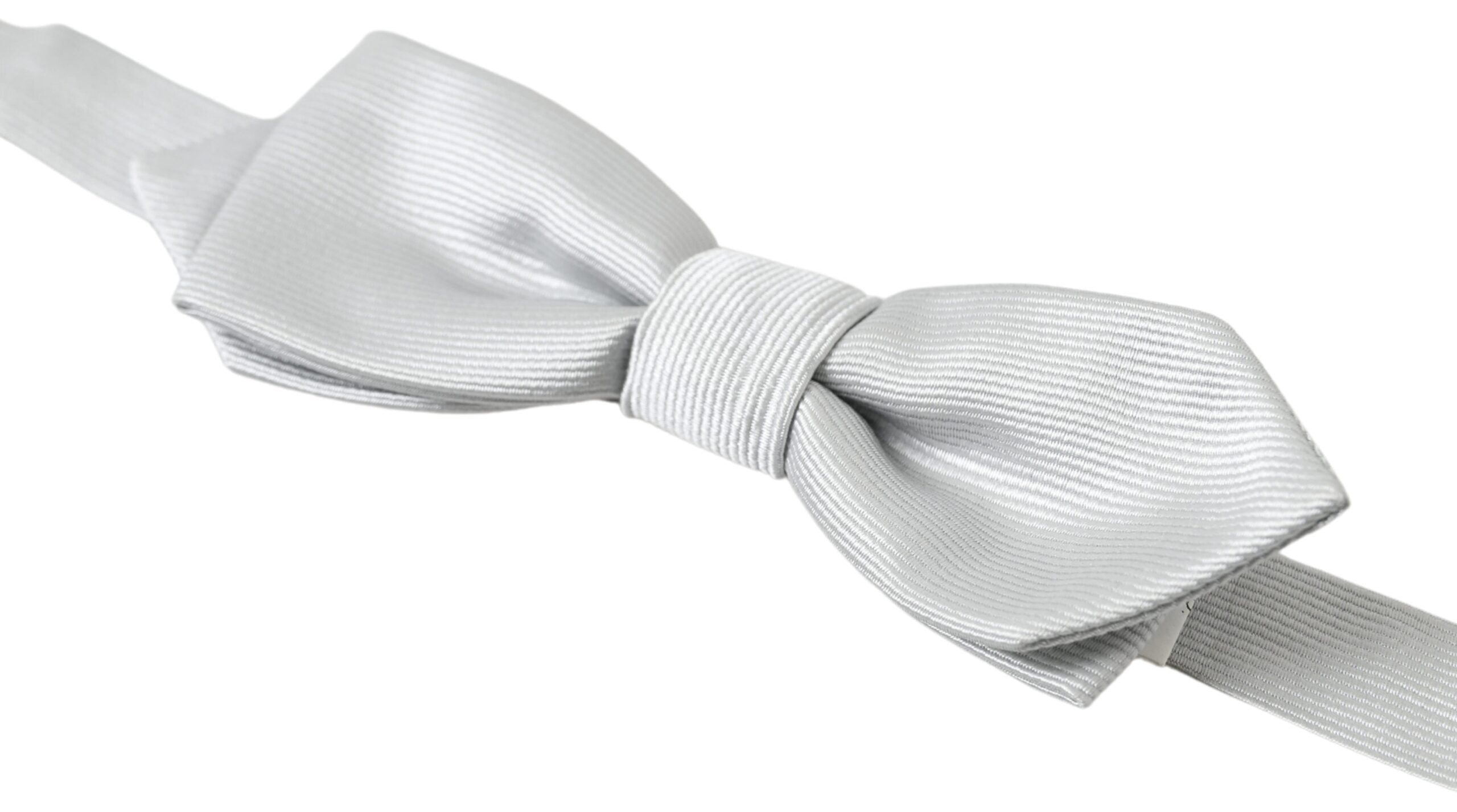 Dolce & Gabbana Elegant Silk Bow Tie in Grey - ACCEXO